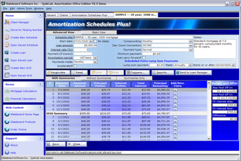 QuikCalc Amortization screenshot