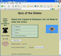 Quiz of the States Online screenshot