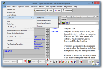 Quote Organizer Deluxe screenshot 2