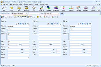 QuoteWerks Corporate Edition screenshot 2