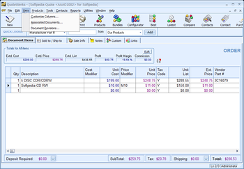 QuoteWerks Corporate Edition screenshot 5