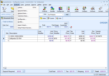 QuoteWerks Corporate Edition screenshot 6
