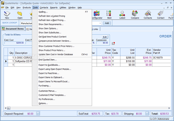 QuoteWerks Corporate Edition screenshot 7
