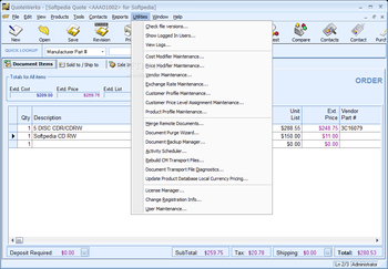 QuoteWerks Corporate Edition screenshot 9