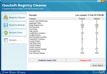 QuuSoft Registry Cleaner screenshot 4