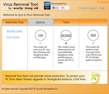 Qvo 6 Virus Removal Tool screenshot 2