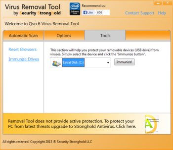 Qvo 6 Virus Removal Tool screenshot 4