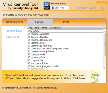 Qvo 6 Virus Removal Tool screenshot 5
