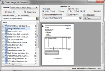 QwikChange File Converter screenshot