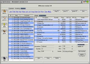 QX Invoice screenshot