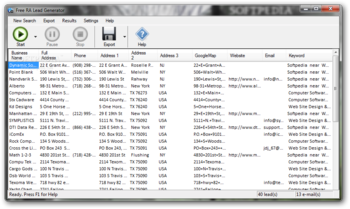 RA Lead Generator screenshot