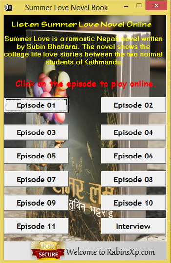 RabinsXp Summer Love Novel screenshot 2