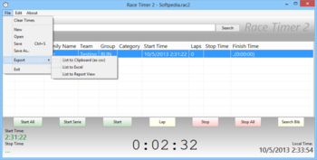 Race Timer screenshot 3