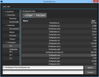 RacePadServer screenshot 4