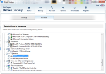 RadarSync DriverBackup 2012 screenshot 6