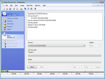 Radik Burner Lite screenshot 2