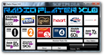 Radio Player X10 screenshot