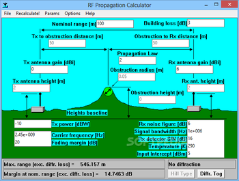 Radio Propagation Calculator screenshot