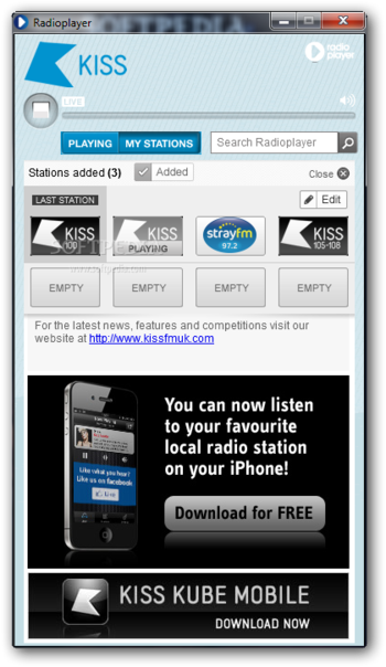 Radioplayer screenshot