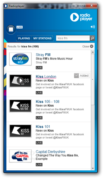 Radioplayer screenshot 2