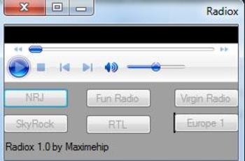 Radiox screenshot