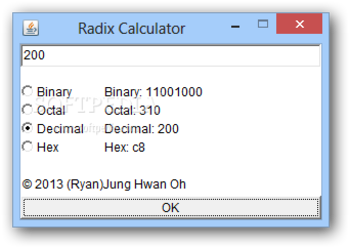Radix Calculator screenshot