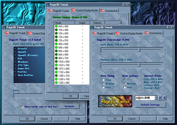 Rage3D Tweak screenshot