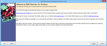 RAID Recovery for Windows screenshot