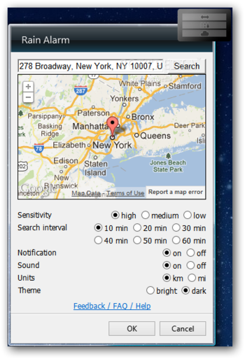 Rain Alarm screenshot 2