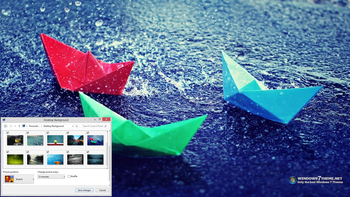 Rain Windows 7 Theme screenshot