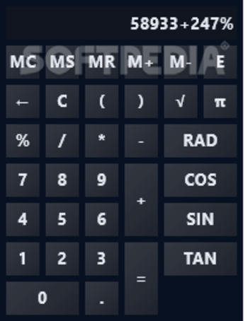 RainCalc screenshot