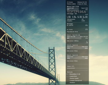 Rainmeter: System screenshot