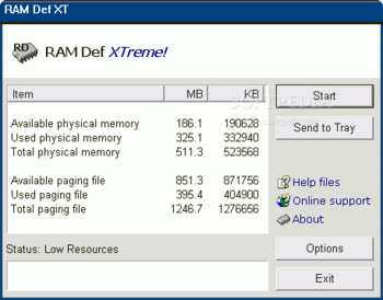 RAM Def screenshot