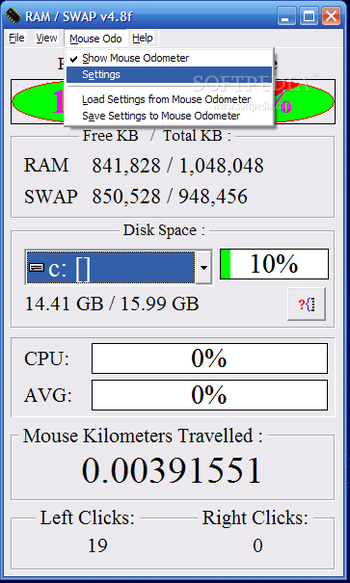 RAM / SWAP screenshot 3