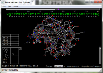 Ramachandran Plot Explorer screenshot