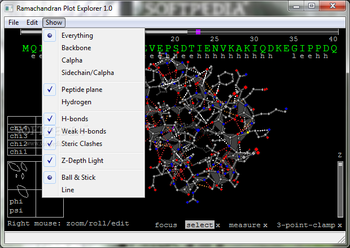 Ramachandran Plot Explorer screenshot 3