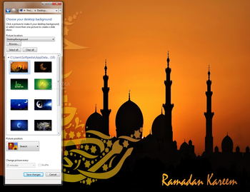 Ramadan Kareem Windows 7 Theme screenshot