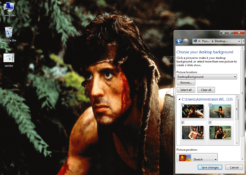 Rambo Windows 7 Theme screenshot