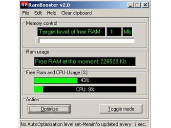 RAMBooster screenshot 2