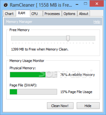 RamCleaner screenshot 2