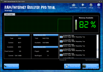 RAM/Internet Booster Pro screenshot
