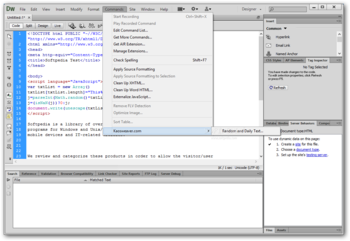 Random and Daily Text for Dreamweaver screenshot