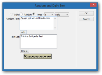 Random and Daily Text for Dreamweaver screenshot 2