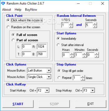 Random Auto Clicker screenshot