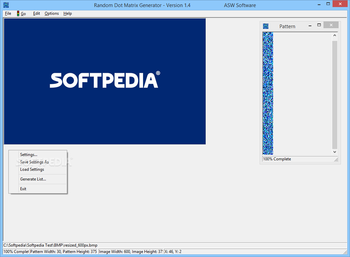 Random Dot Matrix Generator screenshot