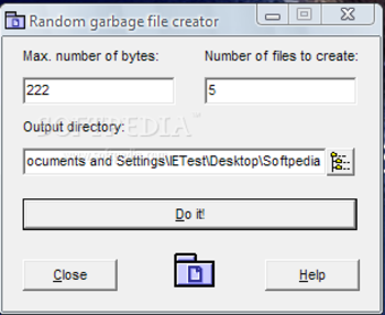 Random Garbage File Creator screenshot