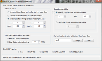 Random Mouse Clicker screenshot