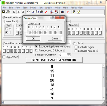 Random Number Generator Pro screenshot 2
