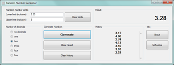 Random Number Generator screenshot