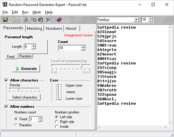 Random Password Generator Expert screenshot